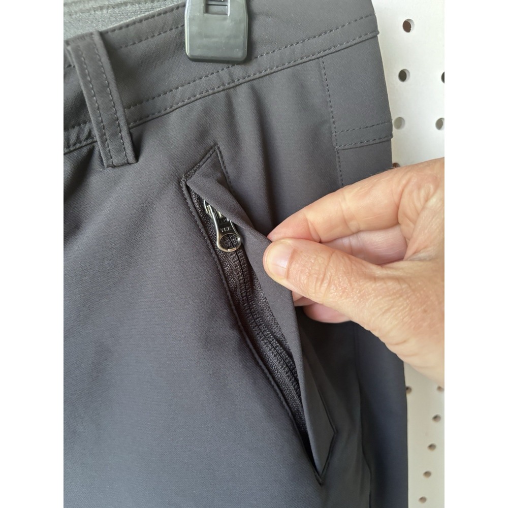 REI Nylon Spandex Pants Women's 6P Black Zip Pocket Ankles Gorpcore Hiking - Picture 3 of 6